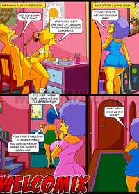 The Simptoons In the bathtub with the aunts pic 2